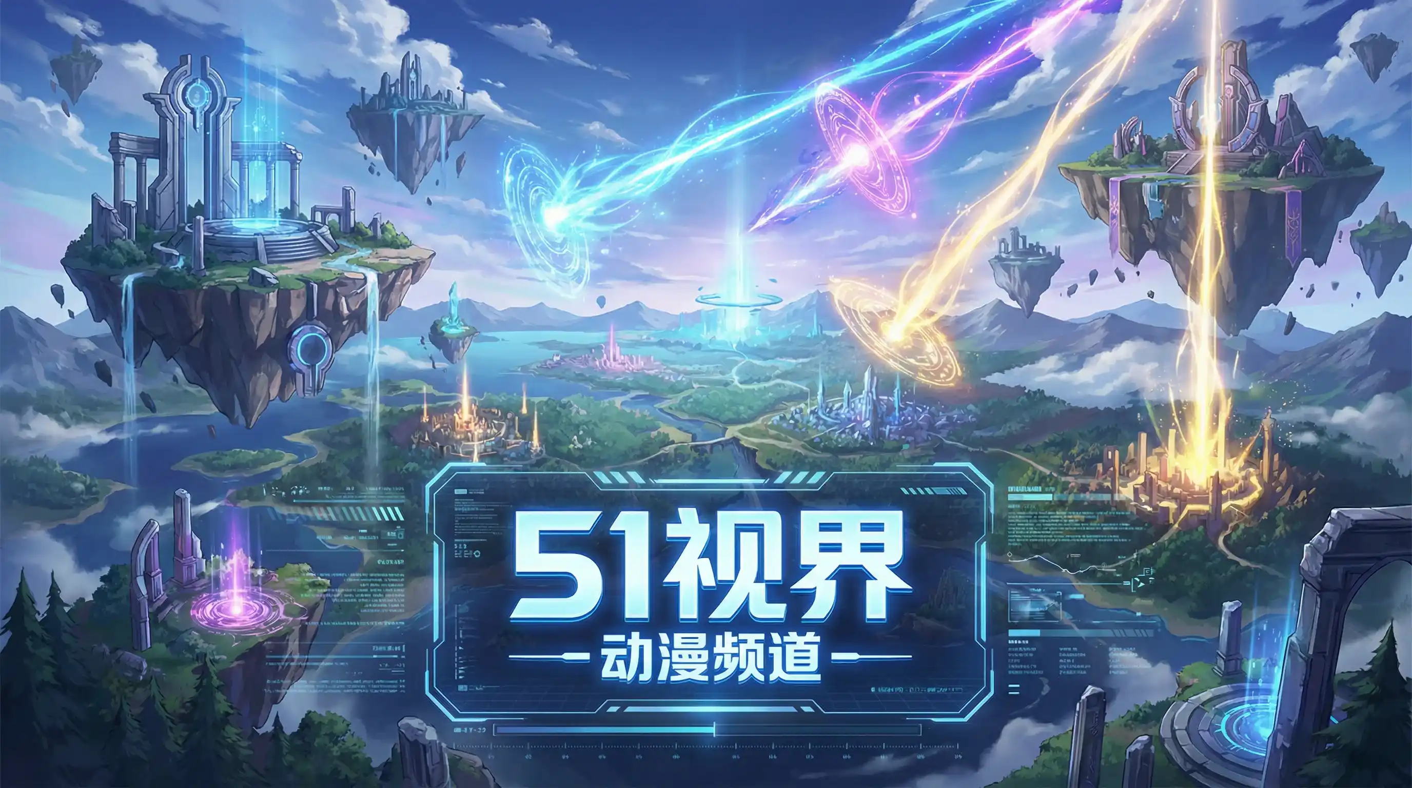 奇幻动漫世界浮空岛屿 - 51短视频 动漫资讯